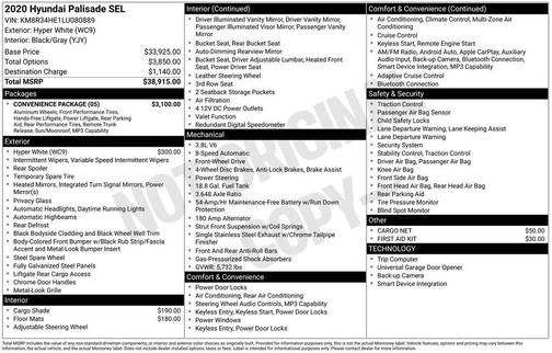 2020 Hyundai PALISADE SEL