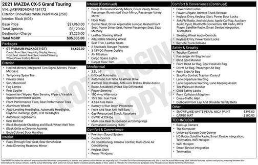 2021 Mazda CX-5 Grand Touring