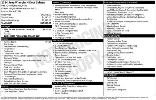 2024 Jeep Wrangler 4-Door Sahara 4x4
