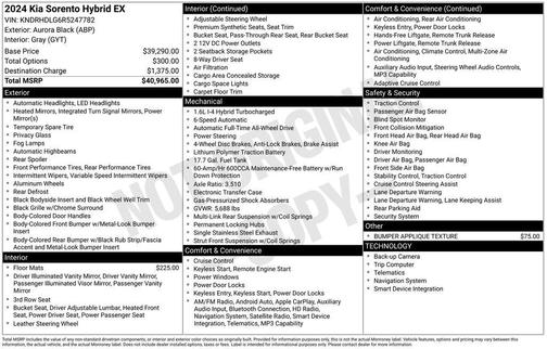 2024 Kia Sorento Hybrid EX