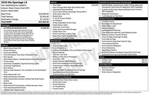 2020 Kia Sportage LX