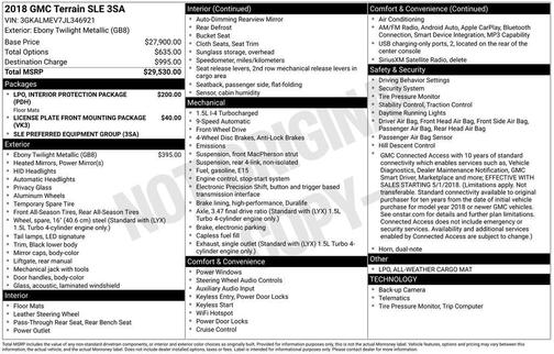 2018 GMC Terrain SLE