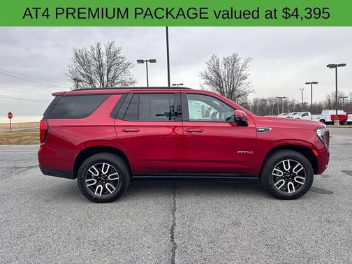 Red 2023 GMC Yukon AT4