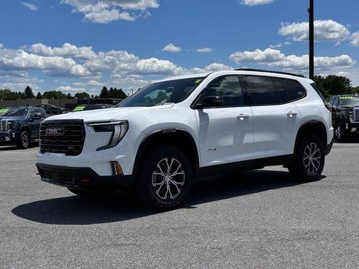 White 2026 GMC Acadia AT4
