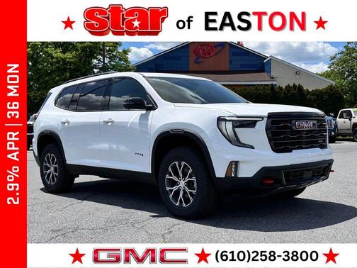 White 2026 GMC Acadia AT4