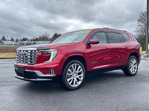 Red 2025 GMC Acadia Denali