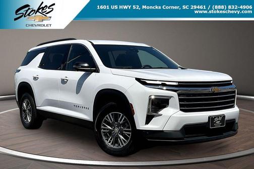 Summit White 2024 Chevrolet Traverse LT