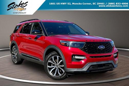 Rapid Red Metallic Tinted Clearcoat 2023 Ford Explorer ST-Line