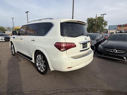 Moonlight White 2014 INFINITI QX80 Base