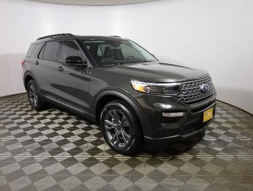 FORGED GREEN METALLIC 2024 Ford Explorer XLT