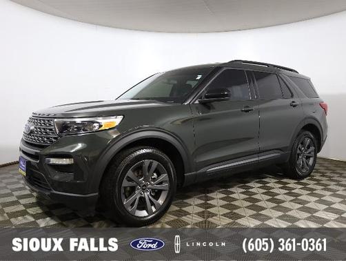FORGED GREEN METALLIC 2024 Ford Explorer XLT
