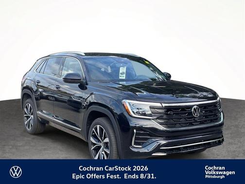 Deep Black Pearl 2026 Volkswagen Atlas Cross Sport 2.0T SEL Premium
