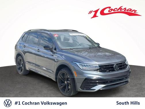 Platinum Gray Metallic 2024 Volkswagen Tiguan 2.0T SE R-Line Black 4MOTION