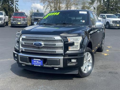 Shadow Black 2017 Ford F-150 Platinum