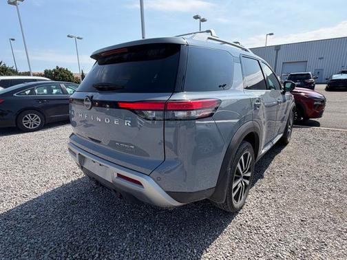 Boulder Gray Metallic 2025 Nissan Pathfinder Platinum