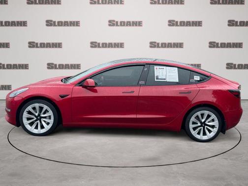Red Multi-Coat 2022 Tesla Model 3 Long Range