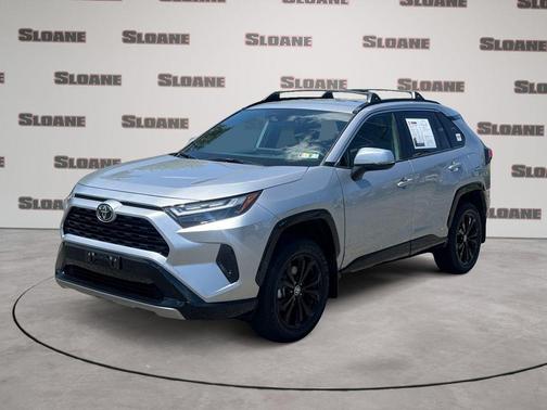 Silver Sky Metallic 2025 Toyota RAV4 Hybrid SE
