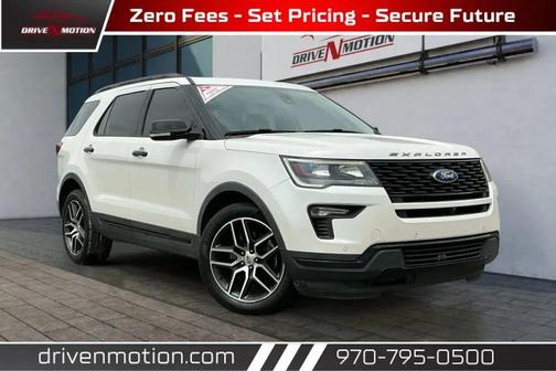 White Gold 2018 Ford Explorer Sport