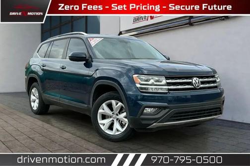 Blue 2019 Volkswagen Atlas 3.6L SE