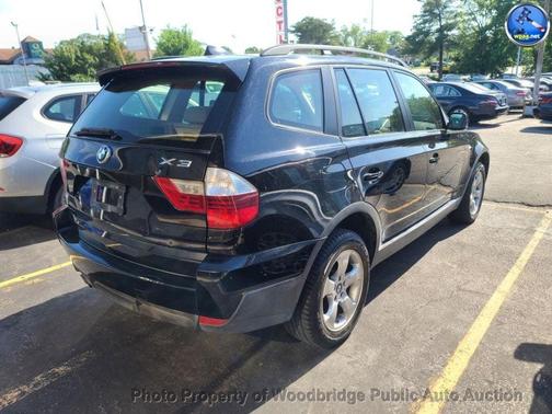 Jet Black 2008 BMW X3 3.0si