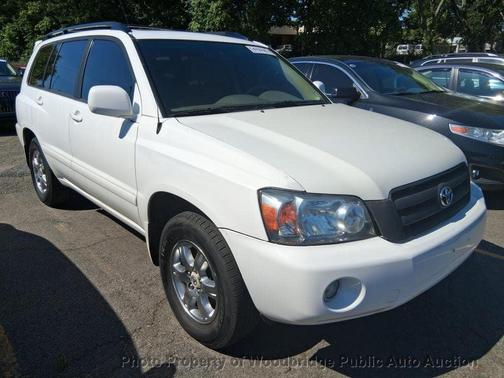 White 2007 Toyota Highlander Base