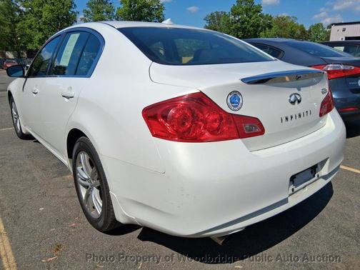 Moonlight White 2012 INFINITI G25x Base