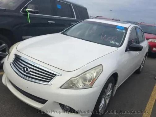 Moonlight White 2012 INFINITI G25x Base