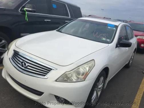Moonlight White 2012 INFINITI G25x Base
