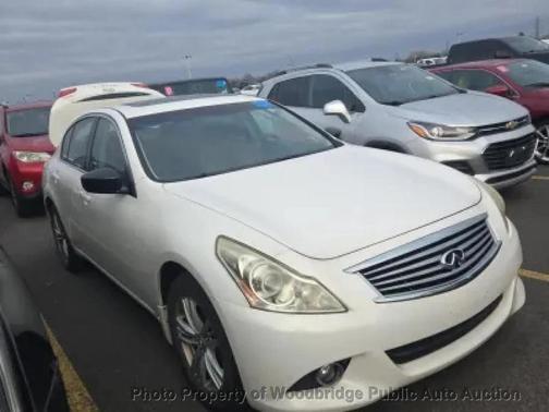 Moonlight White 2012 INFINITI G25x Base