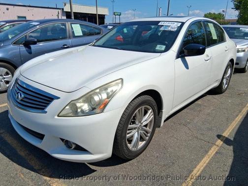 Moonlight White 2012 INFINITI G25x Base