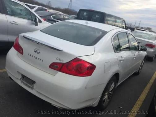 Moonlight White 2012 INFINITI G25x Base