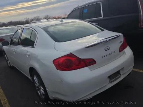 Moonlight White 2012 INFINITI G25x Base