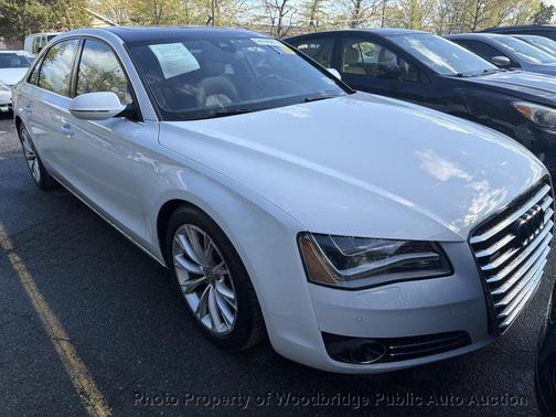 White 2012 Audi A8 4.2
