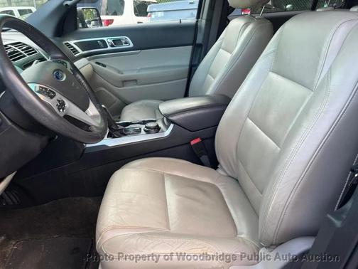 White Platinum Metallic Tri-Coat 2015 Ford Explorer XLT