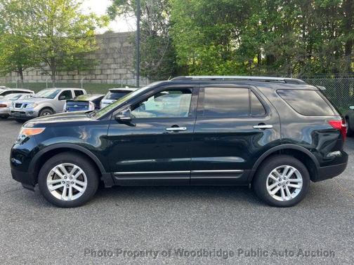 White Platinum Metallic Tri-Coat 2015 Ford Explorer XLT