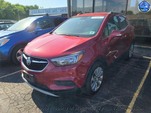 Red 2017 Buick Encore Preferred