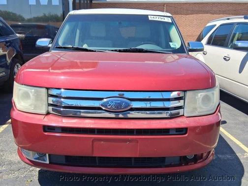 Red 2009 Ford Flex Limited