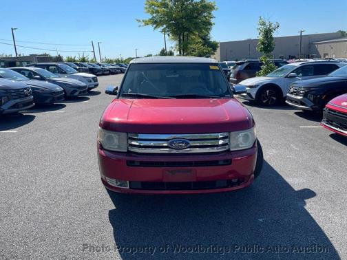 Red 2009 Ford Flex Limited