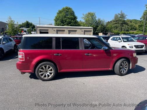 Red 2009 Ford Flex Limited