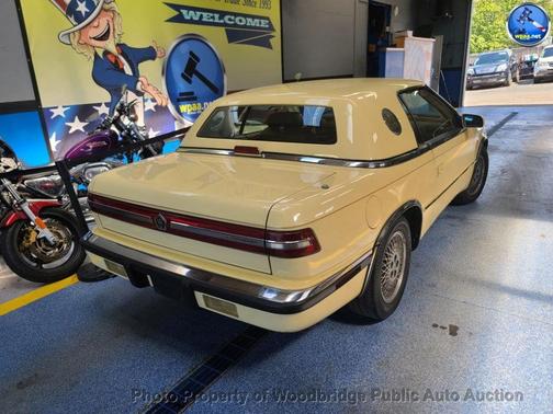 Yellow 1989 Chrysler TC by Maserati 2dr Coupe GTC