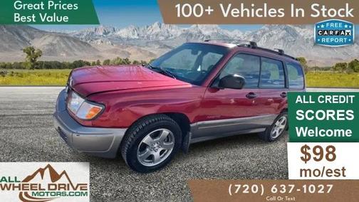 Canyon Red Pearl/Slate Metallic 2000 Subaru Forester S