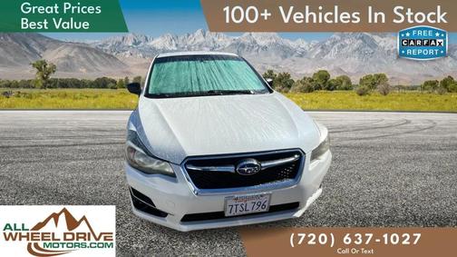 Crystal White Pearl 2016 Subaru Impreza 2.0i