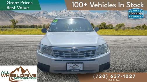 Satin White Pearl 2012 Subaru Forester 2.5X