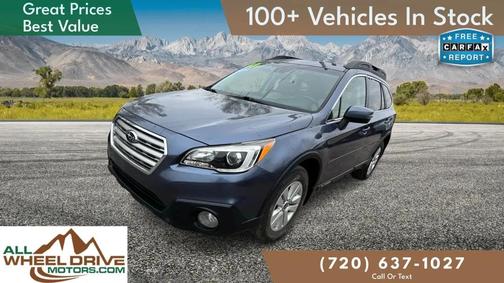 Blue 2017 Subaru Outback 2.5i Premium