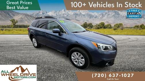 Blue 2017 Subaru Outback 2.5i Premium