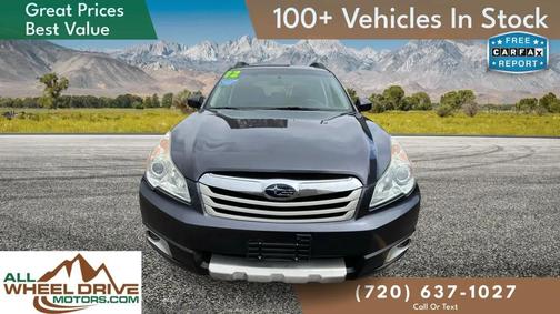 Crystal Black Silica 2012 Subaru Outback 2.5i Limited
