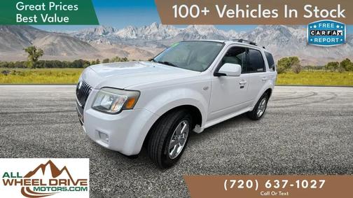 White Suede Clearcoat 2009 Mercury Mariner Premier V6