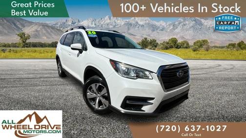 Crystal White Pearl 2020 Subaru Ascent Premium 8-Passenger