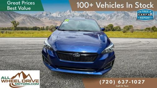 Blue 2017 Subaru Impreza 2.0i Sport