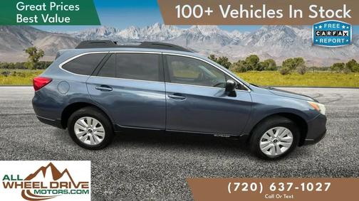 Blue 2017 Subaru Outback 2.5i